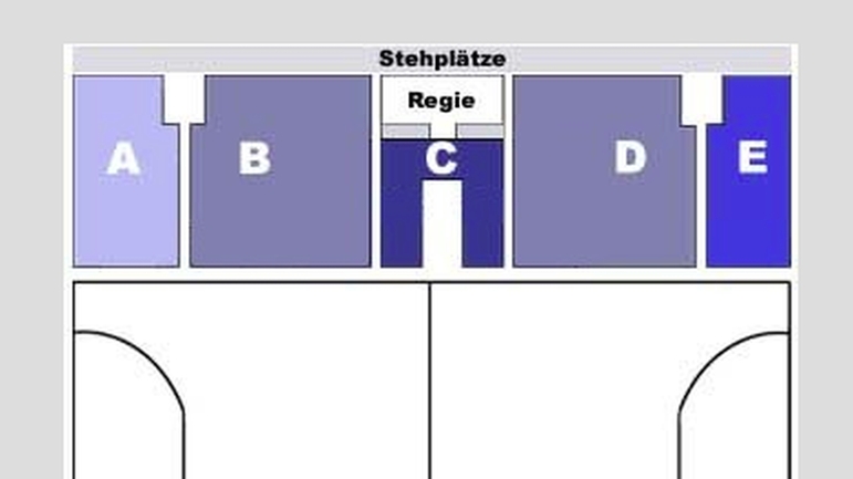 Saalplan mit Mehrstufentechnik